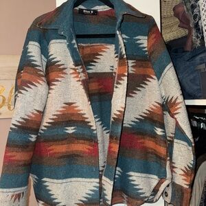Blue B Aztec Shacket